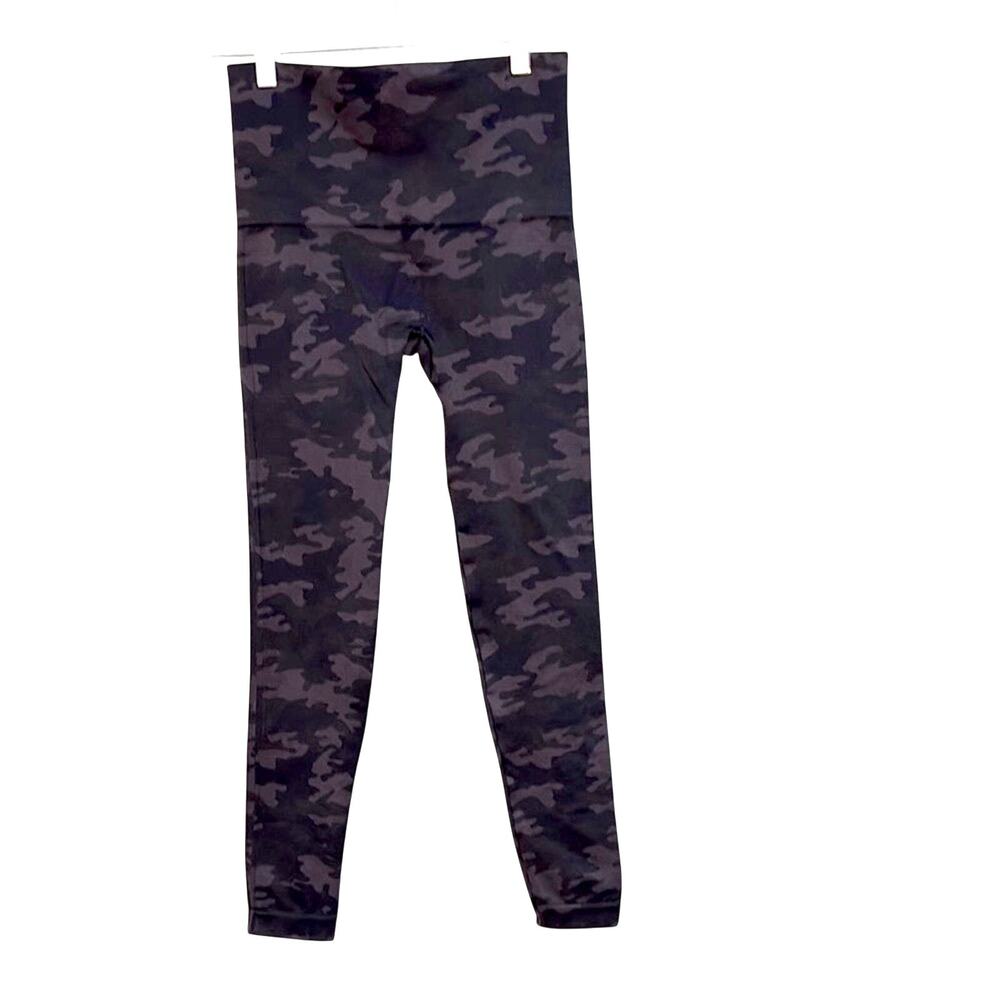 SPANX High-Waist Camo Leggings - Black/Grey